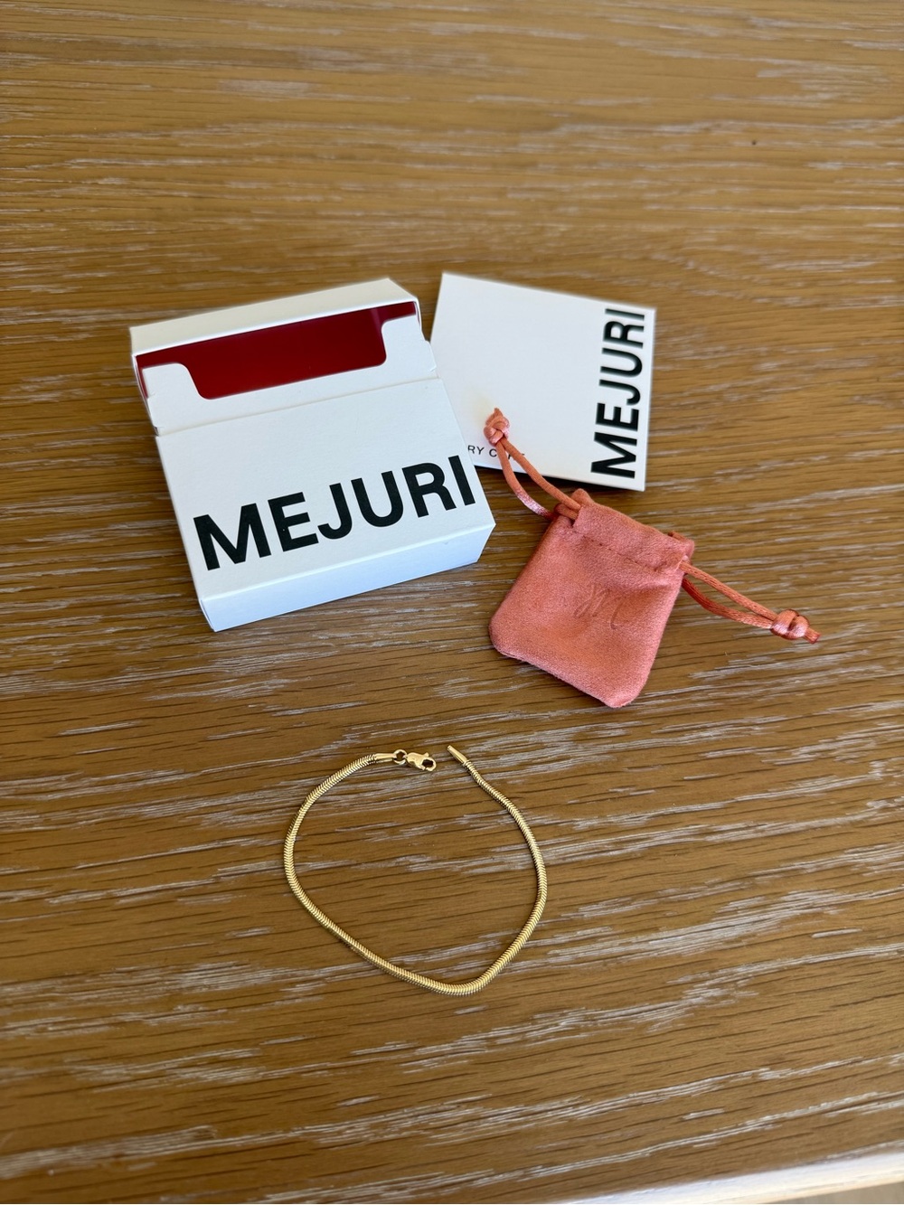 Mejuri 14K Cobra Bracelet - Picture 4 of 9